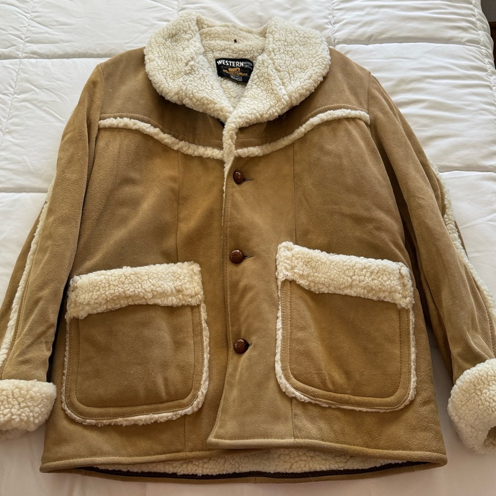 Sears’ Shearling Tan Leather Jacket - image 1